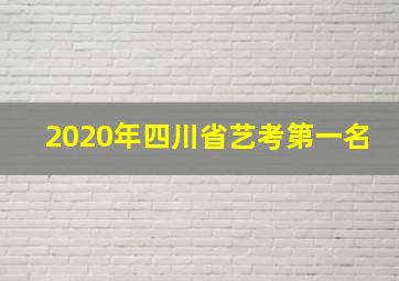 2020年四川省艺考第一名