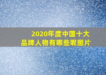 2020年度中国十大品牌人物有哪些呢图片