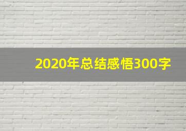 2020年总结感悟300字