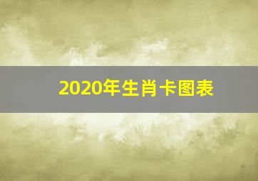 2020年生肖卡图表