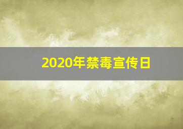 2020年禁毒宣传日