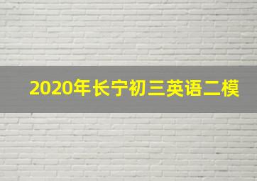 2020年长宁初三英语二模