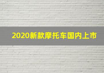 2020新款摩托车国内上市