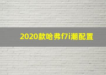 2020款哈弗f7i潮配置