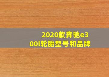 2020款奔驰e300l轮胎型号和品牌