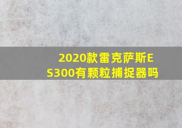 2020款雷克萨斯ES300有颗粒捕捉器吗