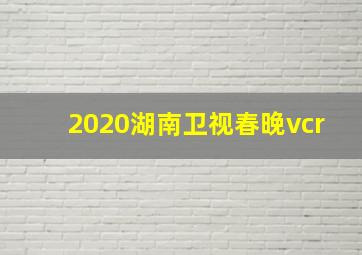 2020湖南卫视春晚vcr