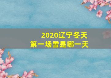 2020辽宁冬天第一场雪是哪一天