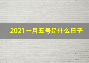 2021一月五号是什么日子