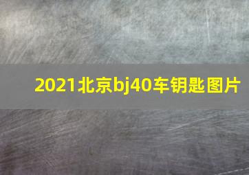 2021北京bj40车钥匙图片