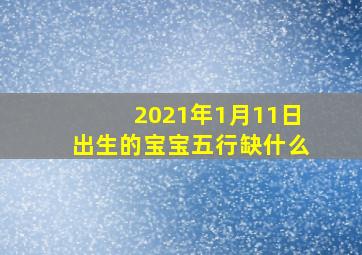 2021年1月11日出生的宝宝五行缺什么