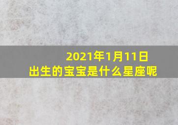 2021年1月11日出生的宝宝是什么星座呢