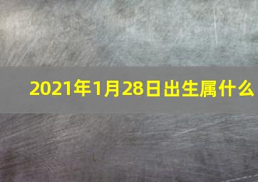 2021年1月28日出生属什么