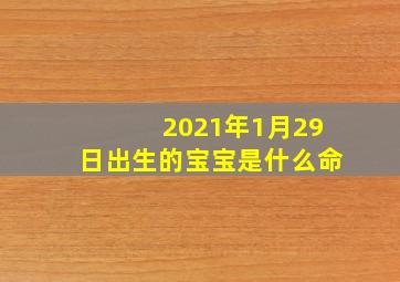 2021年1月29日出生的宝宝是什么命