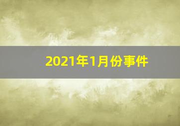 2021年1月份事件