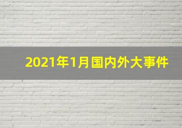 2021年1月国内外大事件