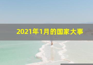 2021年1月的国家大事