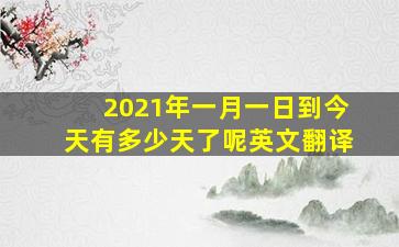 2021年一月一日到今天有多少天了呢英文翻译