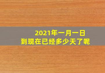 2021年一月一日到现在已经多少天了呢