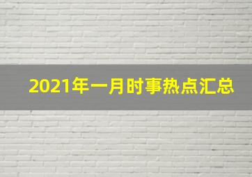 2021年一月时事热点汇总