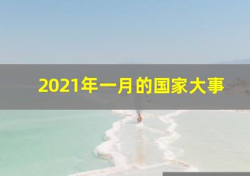 2021年一月的国家大事