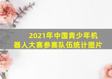 2021年中国青少年机器人大赛参赛队伍统计图片