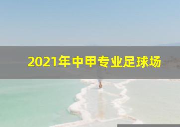 2021年中甲专业足球场