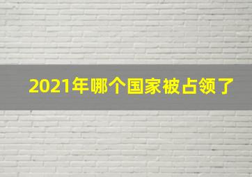 2021年哪个国家被占领了