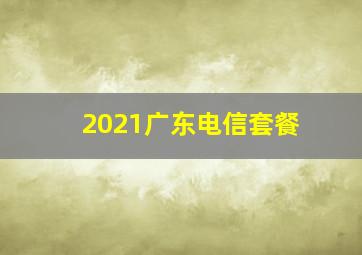 2021广东电信套餐