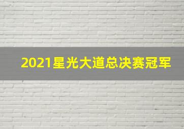 2021星光大道总决赛冠军