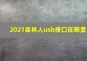 2021森林人usb接口在哪里