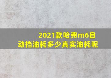 2021款哈弗m6自动挡油耗多少真实油耗呢