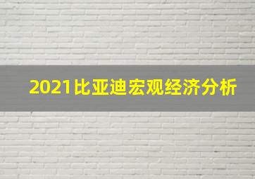 2021比亚迪宏观经济分析