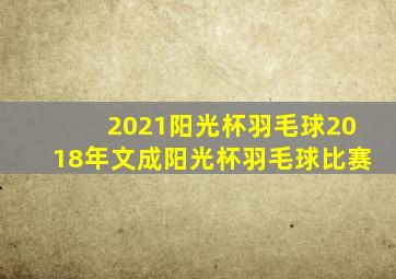 2021阳光杯羽毛球2018年文成阳光杯羽毛球比赛