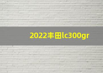 2022丰田lc300gr