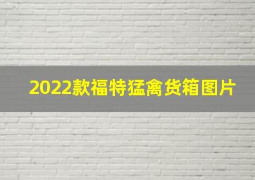 2022款福特猛禽货箱图片