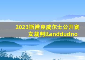 2023斯诺克威尔士公开赛女裁判llanddudno