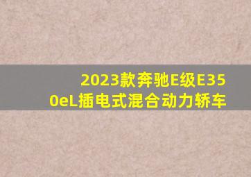 2023款奔驰E级E350eL插电式混合动力轿车