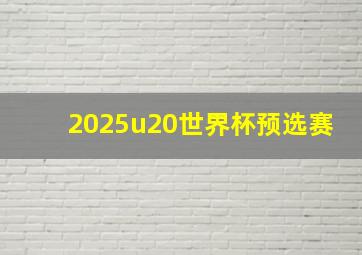 2025u20世界杯预选赛