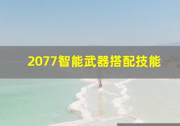 2077智能武器搭配技能