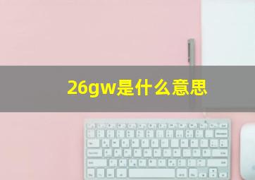 26gw是什么意思