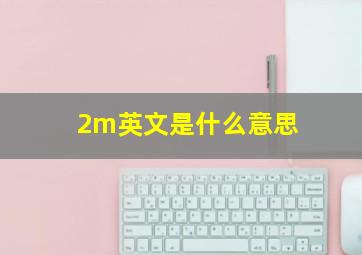 2m英文是什么意思