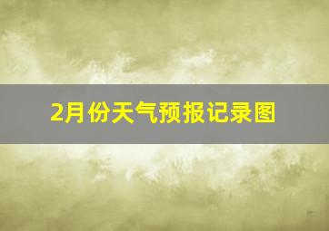 2月份天气预报记录图