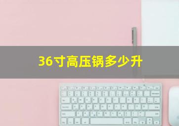 36寸高压锅多少升