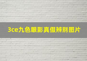 3ce九色眼影真假辨别图片