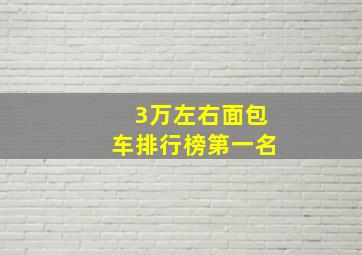 3万左右面包车排行榜第一名