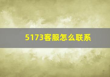 5173客服怎么联系