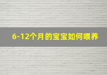 6-12个月的宝宝如何喂养