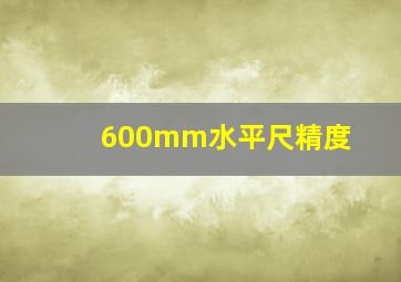 600mm水平尺精度