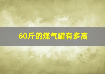 60斤的煤气罐有多高